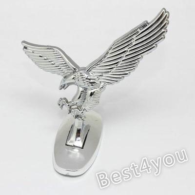 Popular Vintage Universal 3D Eagle Car Logo Front Hood Ornament Bonnet Metal Hood Sticker