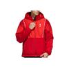 Adidas Neo Logo Print Cotton Hooded Jacket Men Outerwear Energy-Red HC9724