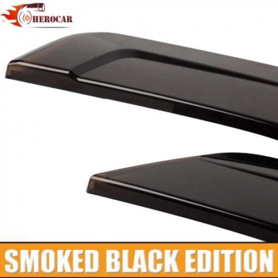 Front Fog Light Cover Fog Lamp Trim Bezels For Ford F150   Smoked Black