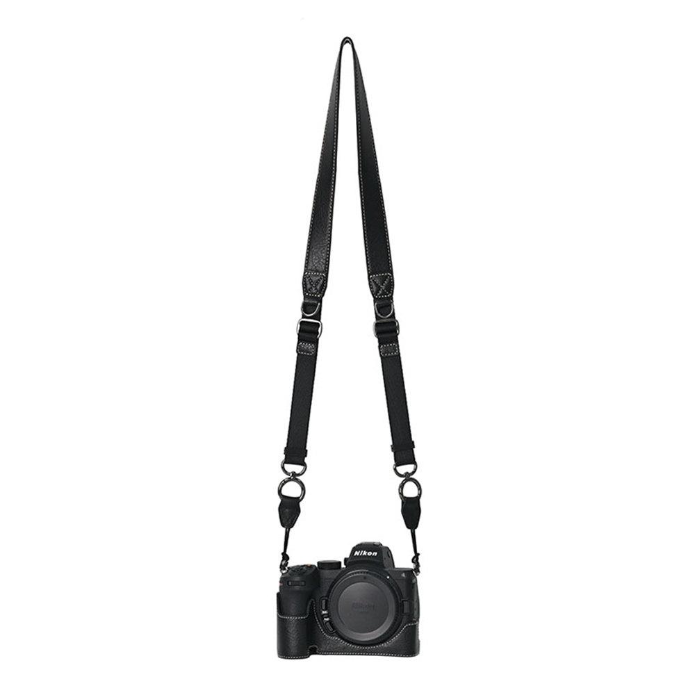 

Litchi Pattern PU Leather Camera Half Case for Nikon Z6II Z7II Z5 Battery Opening Cover With Neck Strap