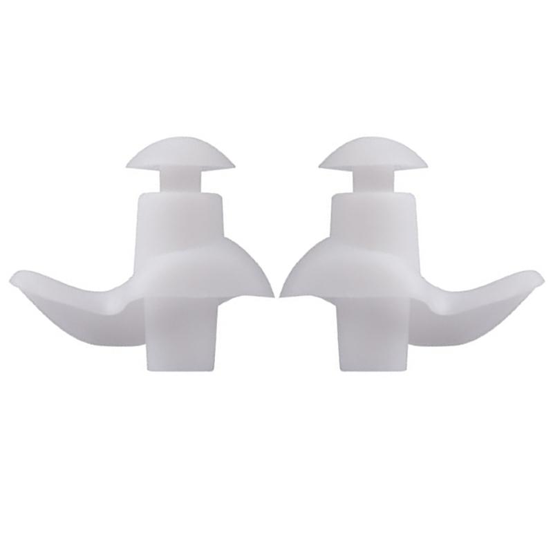1 Pair Waterproof Swimming Ear Plugs Reusable Silicone Swimmers Earplug Ear Protections Ear Plugs for Showering Swimming