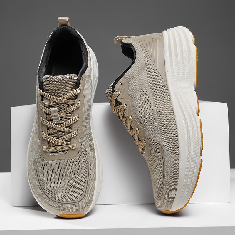 

Минималистичные мужские повседневные кроссовки для улицы с широким носком, беговые кроссовки для босой ходьбы, легкая дышащая обувь с нулевой подошвой для ходьбы и спорта 39 бежевый