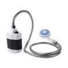 ABS Camping Electric Shower Head Portable Handheld Shower Pump Black Outdoor Shower Head Kit  Beach