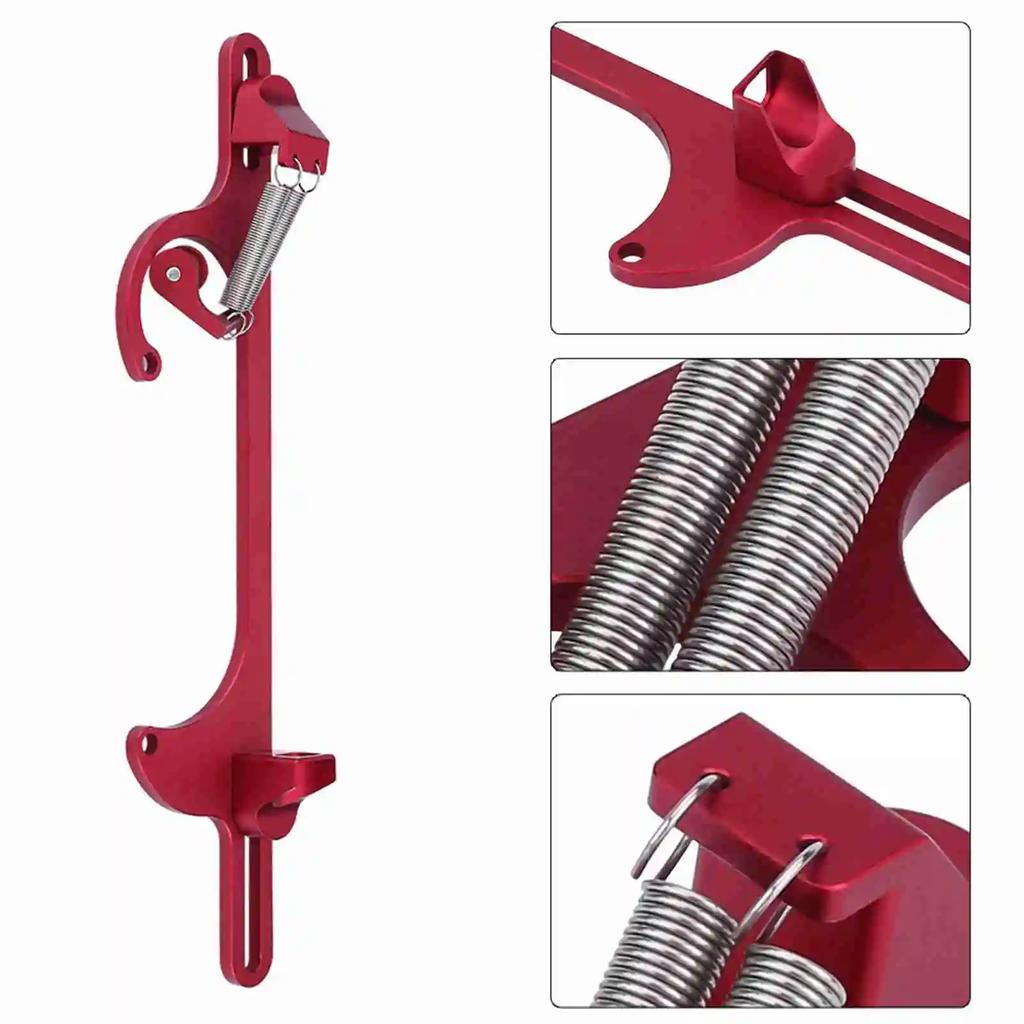 Billet Aluminum Throttle Cable Carburetor Bracket for Holley 4150 & 4160 Series Carburetor Red