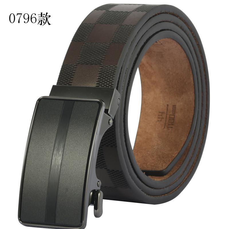 

Cowhide Trendy Belt For Men With Embossed Pattern In Brownblack StyleA,110cm