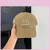 Casual Letter Baseball Cap With Breathable Cotton Material For Daily Sunshade
