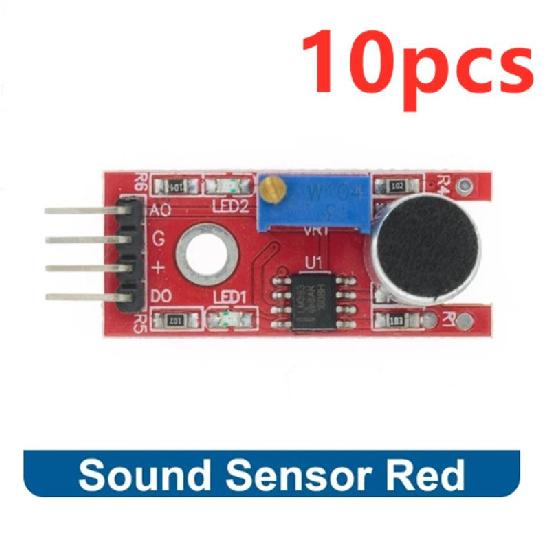 1-10pcs Sound Sensor Module Sound Control Sensor MAX4466 MAX9814 Detection Whistle Switch Microphone Amplifier For Arduino 7