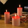 Classic European Red Large Cylinder Candle Odorless Romantic Wedding Hotel Decoration Thick Candle