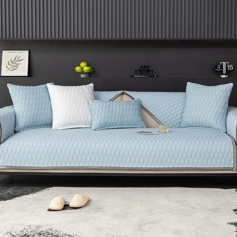 Summer 3D Diamond Mesh Sofa Cushion, Mat Seat Cushion, High-end Anti-slip Sofa Cover, Ice Cover Cloth Towel