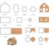 Christmas Gingerbread Cookie Cutters Set House Nativity Scene X 10