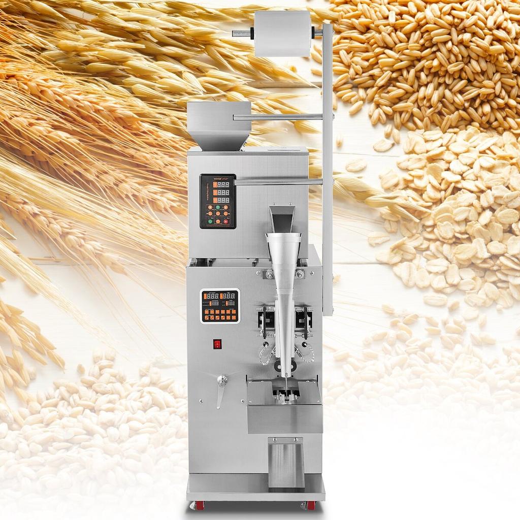 Automatic Particle Packaging Machine, 0.002-0.22lbs/1-100g, Multi-Function Pouch Powder Sachet Weighting Filling Packing Machine, Powder Filler