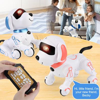 Robot Pies RC Elektroniczny Zwierzęcy Stunt Interaktywny Dotykowy Programowalny Inteligentny Chodzący Tańczący Prezent Urodzinowy dla Dzieci Chłopców Dziewczynek