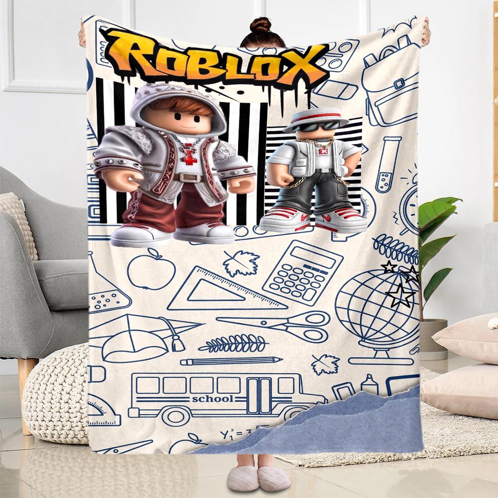 Roblox 199 Blanket Comfortable Suitable for Livingroom Office Chair Couch Four Seasons Universal Warmthful Decor