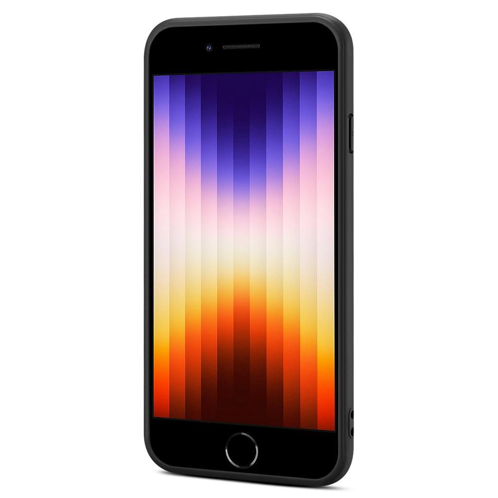 For iPhone 7 4.7 inch/8 4.7 inch/SE (2020)/SE (2022) Cell Phone Case Calf Texture PC+TPU+PU Leather Cover