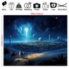 2D Flat Printing Nativity Backdrop, Three Kings & Bethlehem Background Cloth