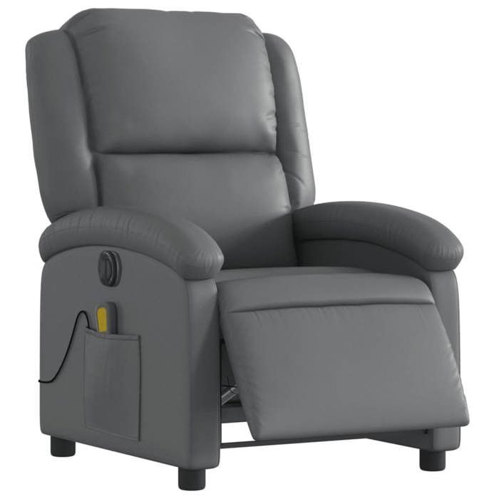 VidaXL Electric Reclining Massage Armchair, Relaxation Chair with Adjustable Backrest and Footrest, Seat of 3204222