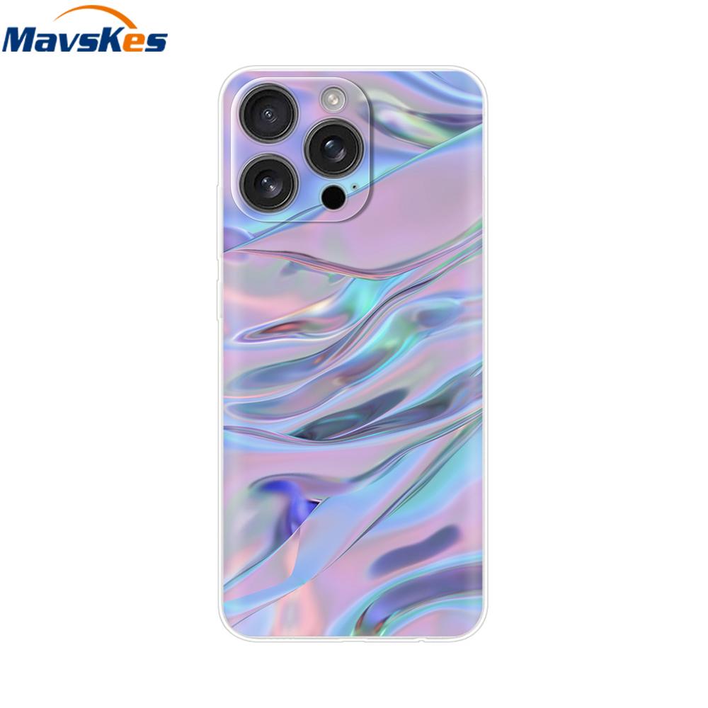 For iPhone 16 Pro Max Case Shockproof Silicone Bumper For Apple iPhone 16 Pro Max Plus Cover Soft TPU Phone Protector Shell Para