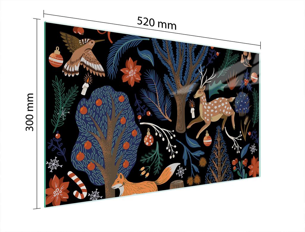 SZKLANA DESKA DO KROJENIA 52x30 ZWIERZĘTA