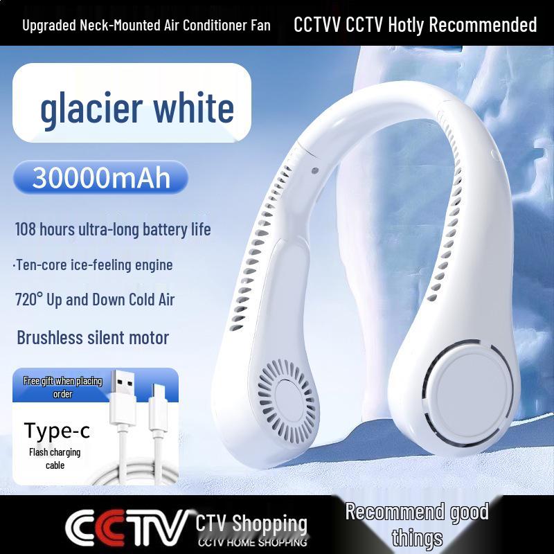Portable USB Leafless Neck Fan & Air Conditioner 2025