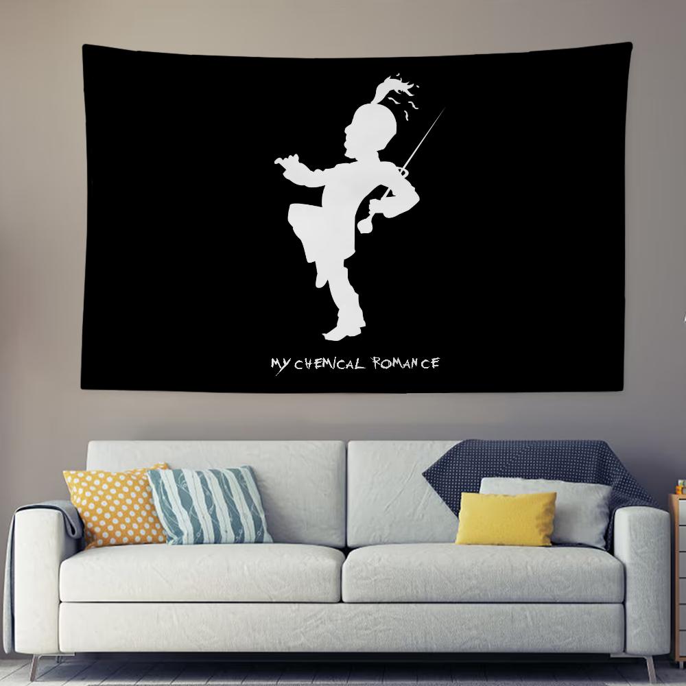 

MMy Chemical RRomance Hippie Tapestry Wall Hanging Home Decor for Bedroom Dormitory Living Room Club Festival Holiday Party 74x94cm(29x37in)