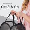 Portable Foldable Dirty Clothes Basket Mesh Breathable Clothes Storage Basket Large Capacity Easy Storage Laundry Basket