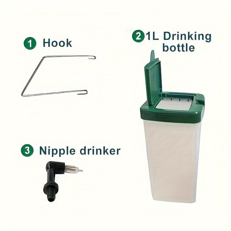 Distribuitor automat de apă portabil pentru animale de companie mici - 20,29 oz/33,81 oz, ideal pentru iepuri și altele, dozator de apă pentru iepure