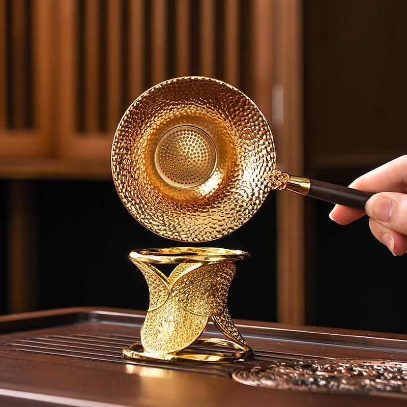 Tea strainer tea filter alloy tea set accessories household tea making funnel tea maker spoon tea residue separator