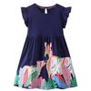 Summer New European And American Style Children'S Pure Cotton Printed Dress Girls' Short-Sleeve Princess Dress Children'S Clothing