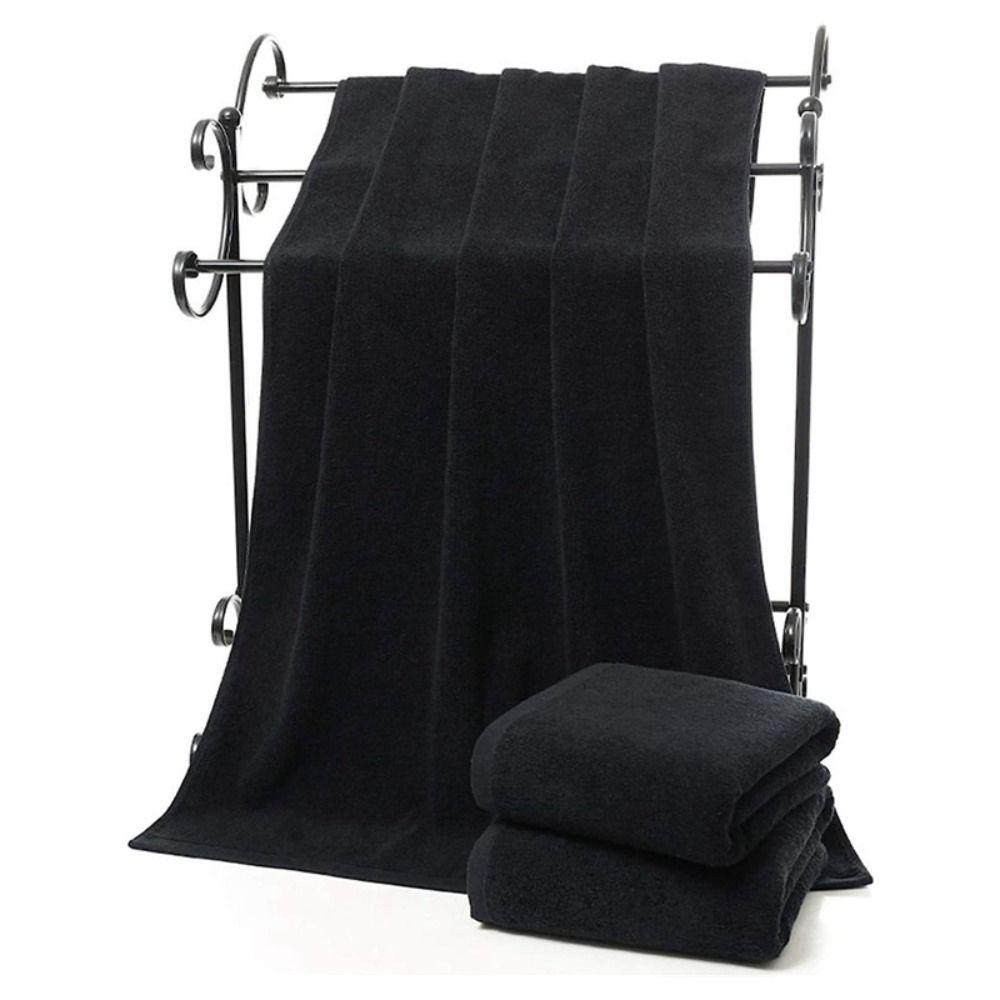 Thick Shower Face Towels Black Household Towel Bathroom Accessories Adult Kids Towel Hotel