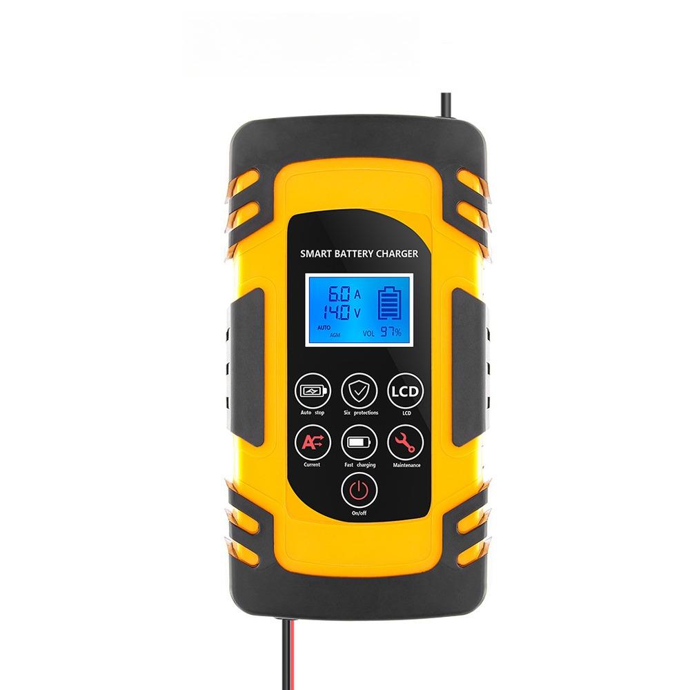 

Новое Полностью Автоматическое Зарядное Устройство для Аккумуляторов 12В/24В Интеллектуальные Инструменты для Импульсного Восстановления Аккумуляторов Зарядное Устройство для Свинцово-Кислотных Аккумуляторов ЖК Цифровой Дисплей UK Plug жёлтый