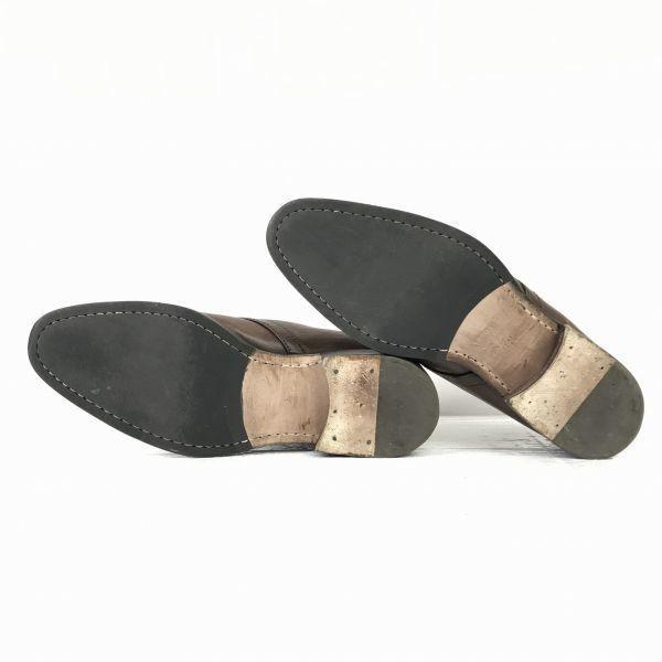 Italy/Barneys New York/Leather Chukka Boots/25.5cm/Brown/Mackay Construction/Dress Business(USED)