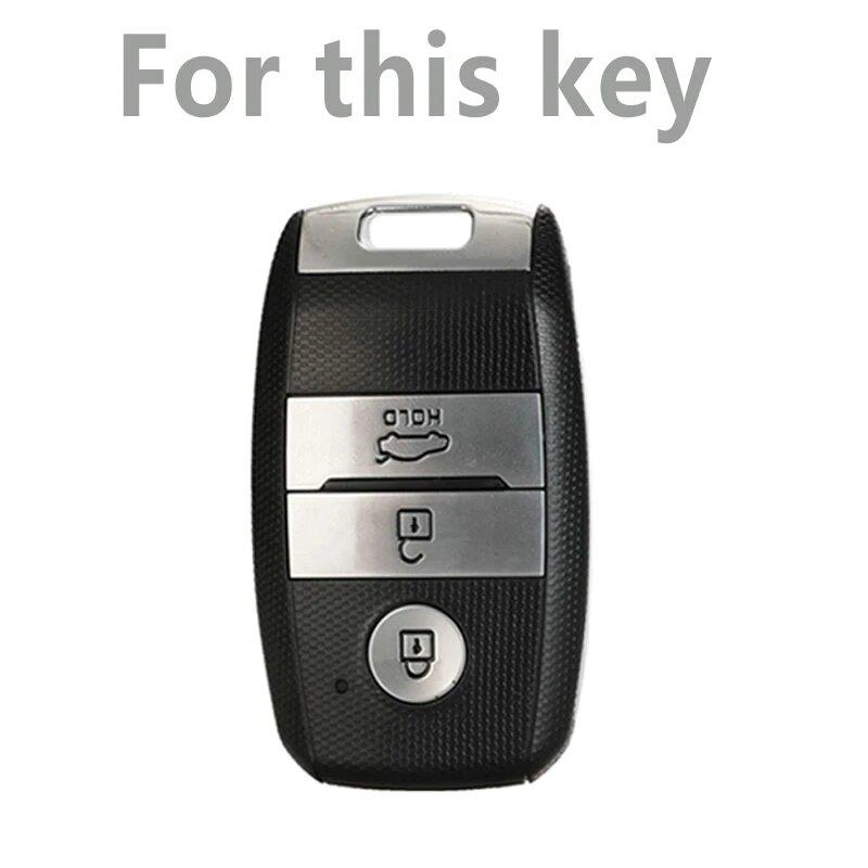 Zinc Alloy Leather Car Key Case For Kia Rio Rio5 Sportage Ceed Cerato K3 Kx3 K4 K5 Sorento Optima Picanto Car Key Key Case