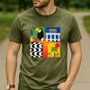 Rio de Janeiro Four Panel Pop Art Cotton T Shirt Brazil Toucan Christ the Redeemer Beach Graphic Unisex Unisex Unisex Streetwear Tee