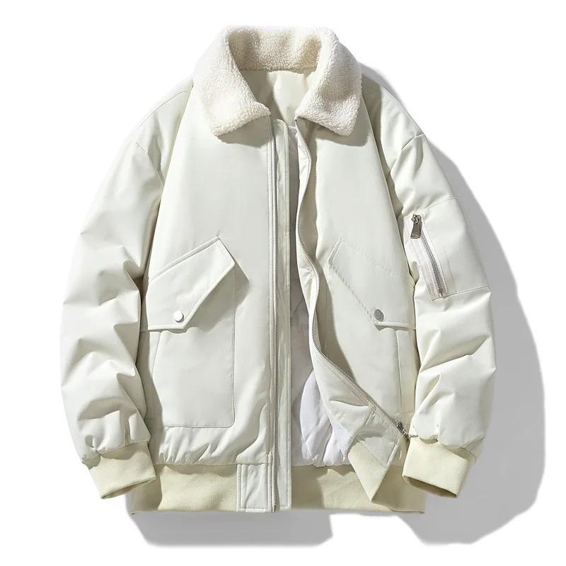 Men's Fleeced Warm Winter Quilted Padded Jacket Casual Man Thick Winter Coat for Men High Quality Luxury Padding Men Clothing