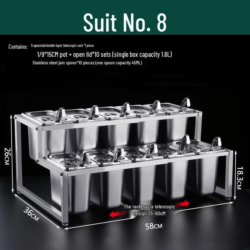 Retractable Stainless Steel Portion Pan Rack