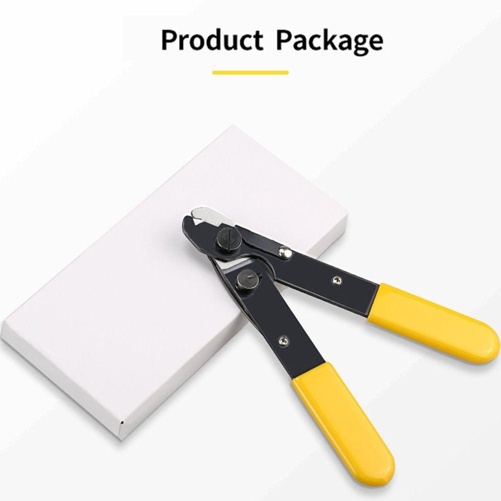 Žlutá řezačka drátu Elektrikářské kleště s jedním otvorem Odizolovač kabelů pro zapojení domácích spotřebičů