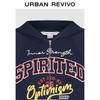 UR Women's Retro College Style Letter Zip Hooded Jacket