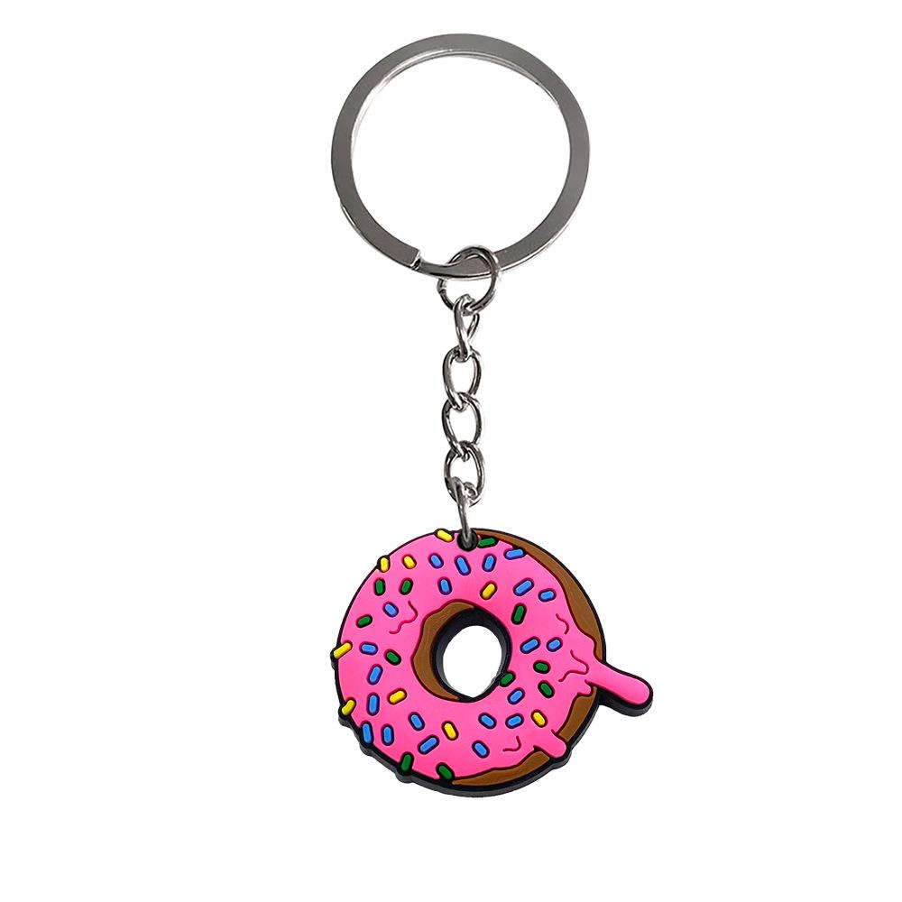 Exquisite PVC Food Keychain: Soft Rubber Pendant for Students - Trendy Small Gift