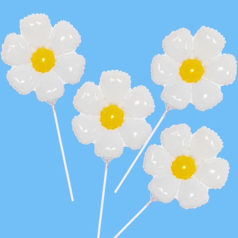 Large Smiley Face Sunflower Balloon for Children's Day Table Decoration