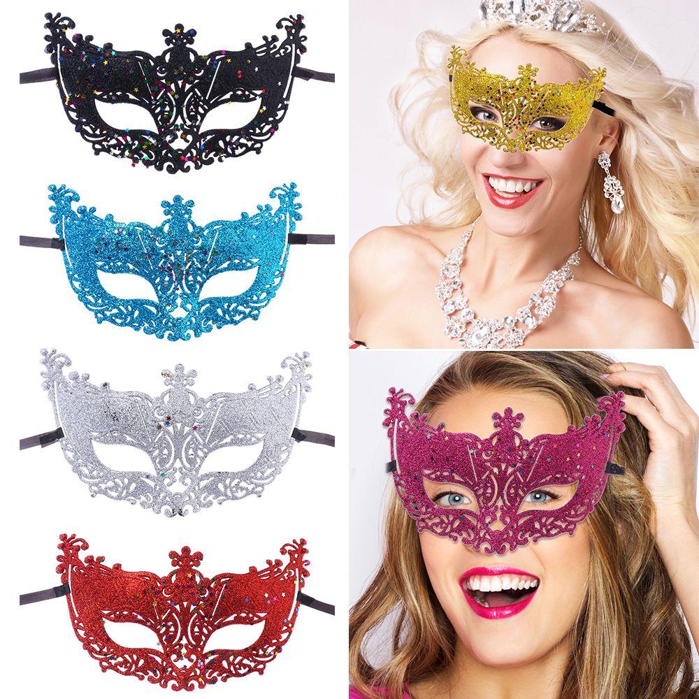 

Dress Up Halloween Christmas Party Masquerade Mask Carnival Party Mask Fancy Dress срібний