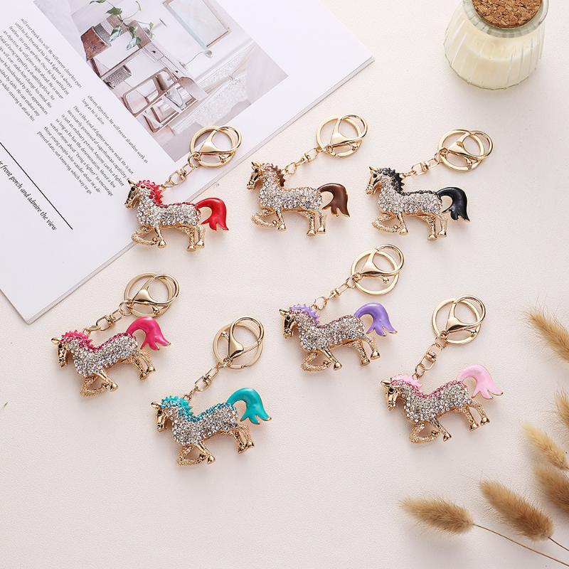 Creative 2026 Year Of The Horse Design Keychain  Keyring Key Chain Accessoreis Female Car Bag Key Holder  Year Gift
