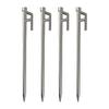 Soomloom Forged Peg/Peg Set ALUSH Solid Stake 10mmxL25cm6061 Aluminum Alloy Integrally Molded High Strength Tent Tarp Setup Tool 1/4/8 Peg Set