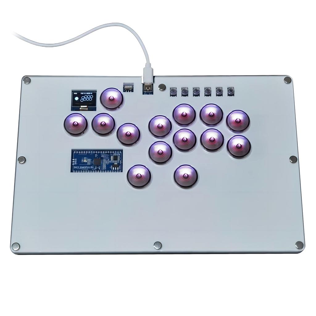 14 Key Hitbox Arcade Keyboard Joystick Fight Stick Game Controller