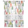 Christmas Christmas Tree Hand Drawn Sheer Curtains For Living Room Bedroom Tulle Curtain For Kitchen Voile Curtain Blind Panels