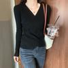 Early autumn top, low-neck bottoming shirt, women's new inner wear and knitted sweater