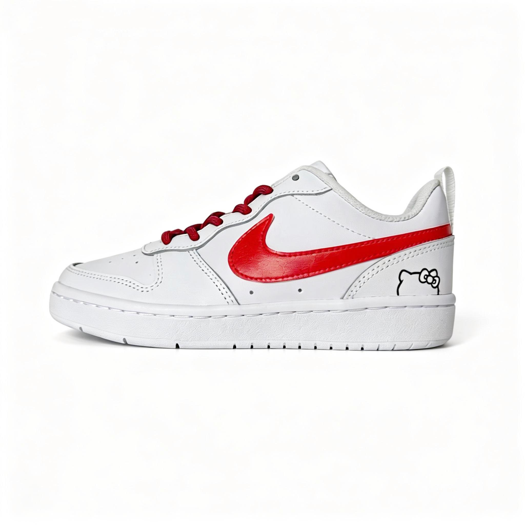 

Nike Skateboard Shoes Unisex Low Top Red, White, Black BQ5448-100(team1670-) Snow Red Hello Kitty 35.5