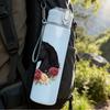 1PC Rose Horseshoe Wreath Pattern 750ml Color Plastic Sports Water Bottle Leakproof Flip Straw Lid Suitable for Sports Office Home Use
