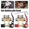 12V Quick Release Terminal Connectors Clip Positive & Negative Auto Car Top Post Battery Terminals Connection Kit for Auto Boat