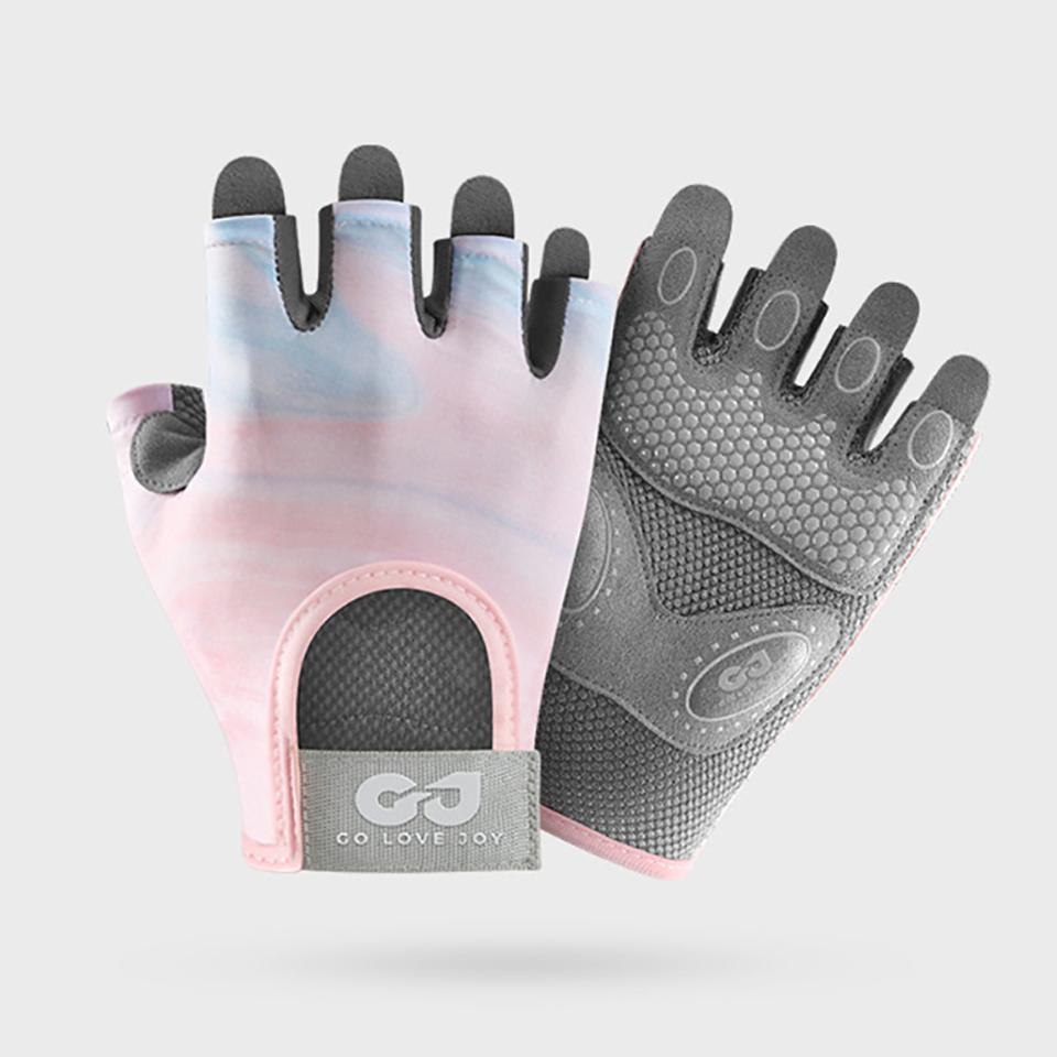 GTUBIKE Workout Gloves Men Women Gym Lifting Fitness Climbing Exercises Work Out Wrist Belt Shock Absorb Foam Pad Palm Crossfit