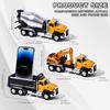 AIUAZA Scale Diecast Engineering Construction Dump Alloy Collectible Model Open Door Toy 1/50 Vehicle, Truck, Excavator, Mixer, Car, Boy's Pull-Back
